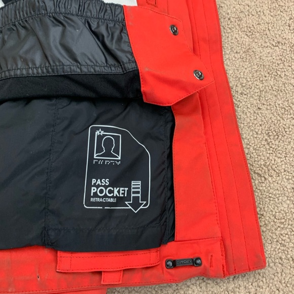 Spyder Women's Red and White Reflective Ski Jacket, Size 12 - Picture 6 of 6
